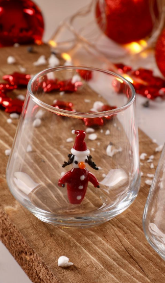 New Year's Mascot Soft Drink Glass