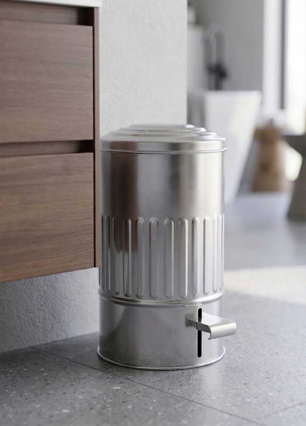 The Mia Banyo Çöp Kovası Krom 5 Lt