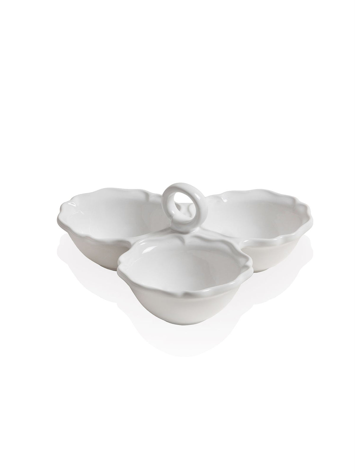The Mia Grande Çerezlik Beyaz 24x24x10 cm (Paket: 2 Adet)