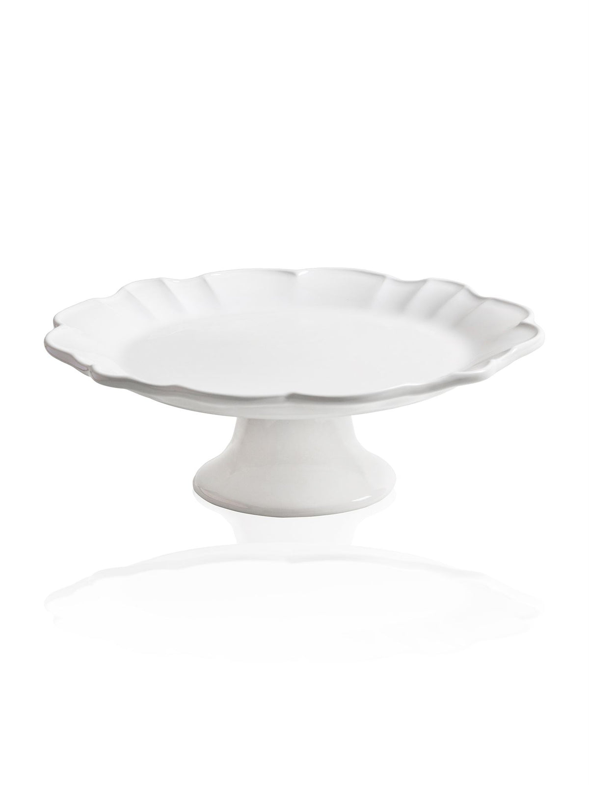 The Mia Grande Pasta Kek Standı Beyaz 32x12 cm (Paket: 2 Adet)