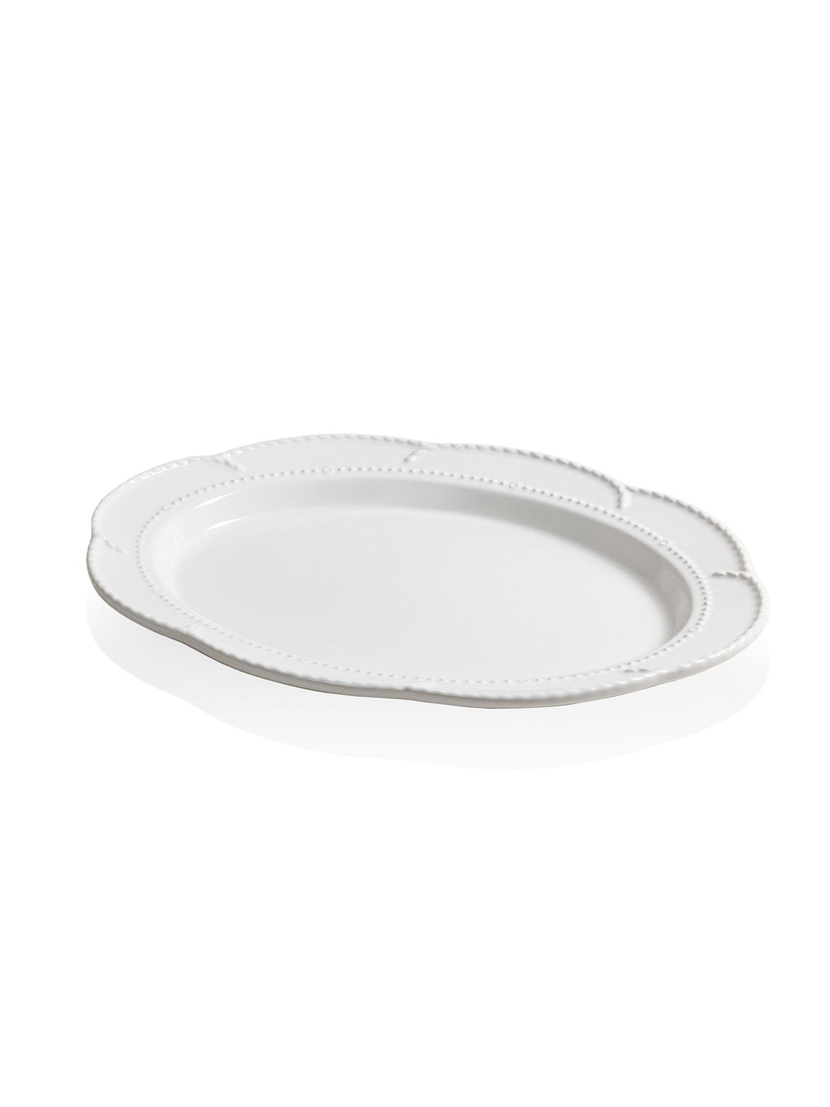 The Mia Grande Servis Tabağı Beyaz 41x31 cm (Paket: 2 Adet)