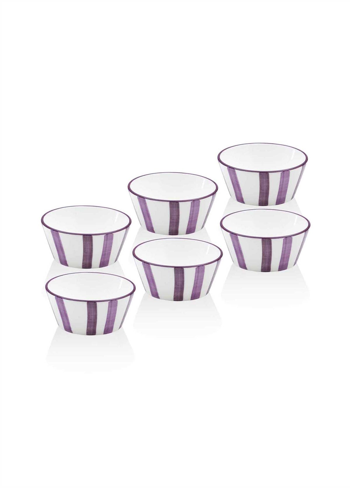 The Mia Joy Sosluk Çerezlik 6'lı Set Mor 10 cm