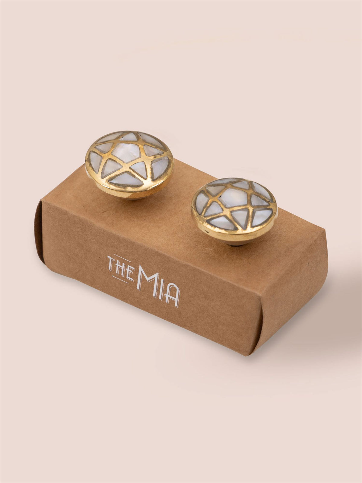 The Mia Pirinç Çekmece ve Dolap Kulbu 2'li Set KLP19