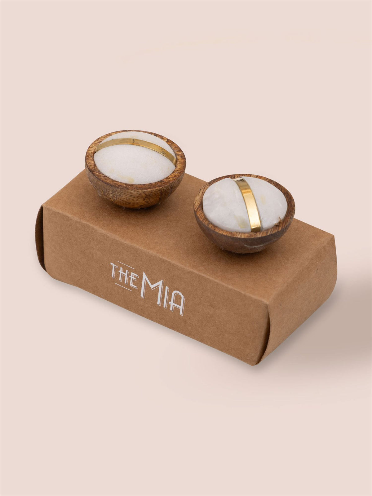 The Mia Mermer Çekmece ve Dolap Kulbu 2'li Set KLP21