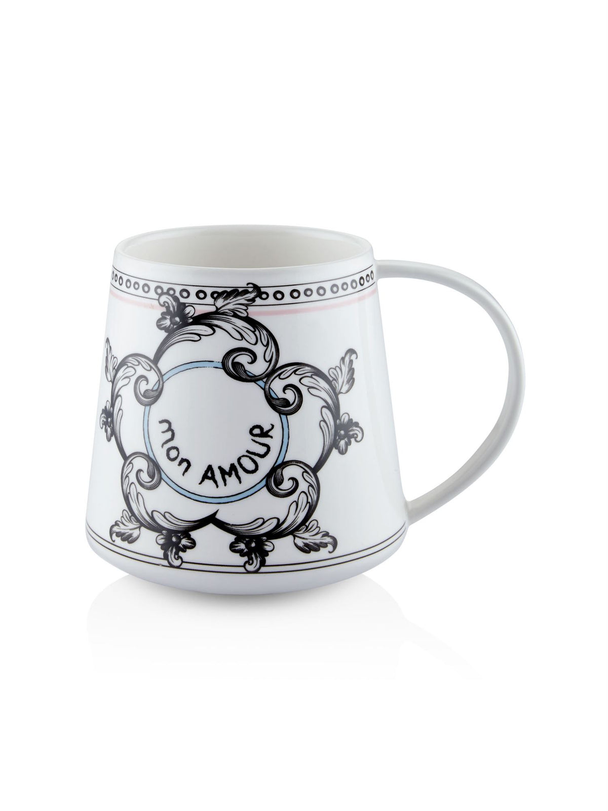 The Mia Mon Amour Porselen Kupa 340 cc (Paket: 4 Adet)