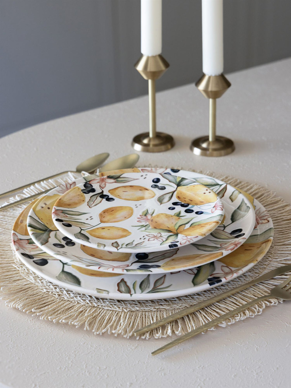 The Mia Limoncello Pasta Tabağı 6'lı Set 19 cm