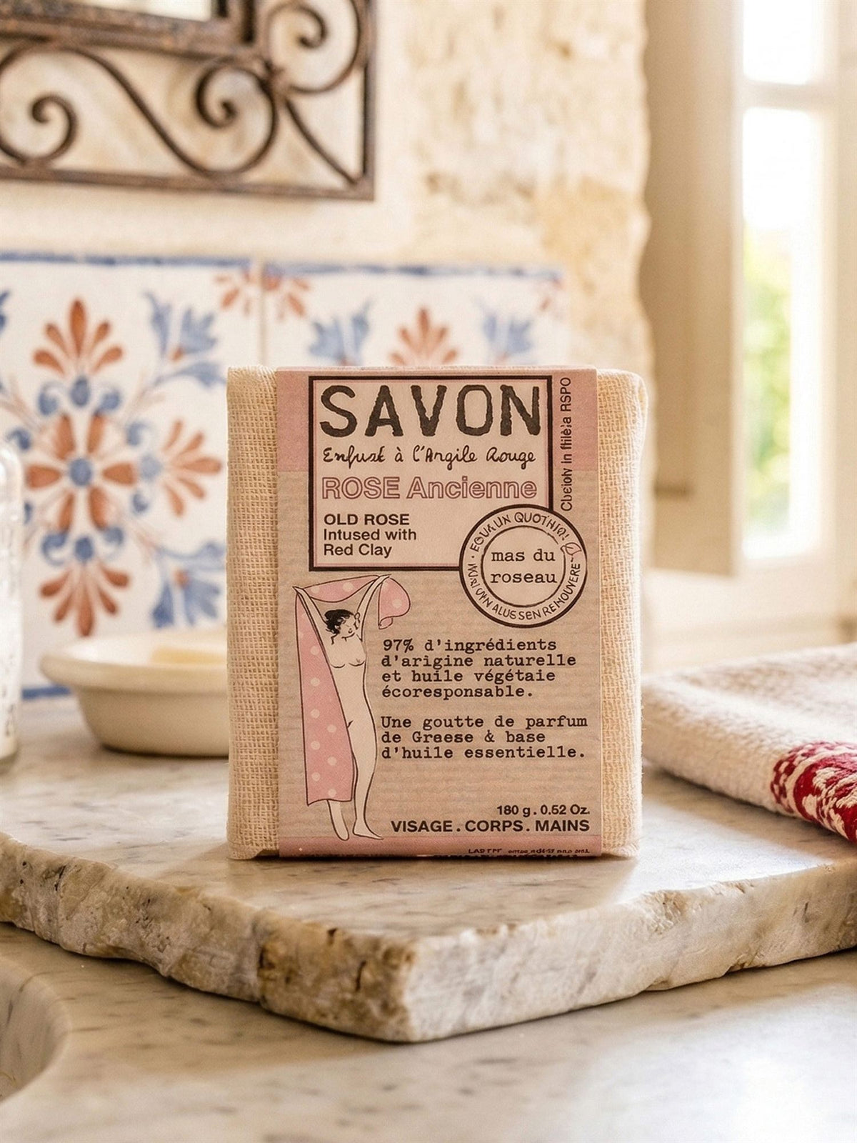 The Mia Rose Scented Herbal Soap Gül Kokulu Bitkisel Sabun