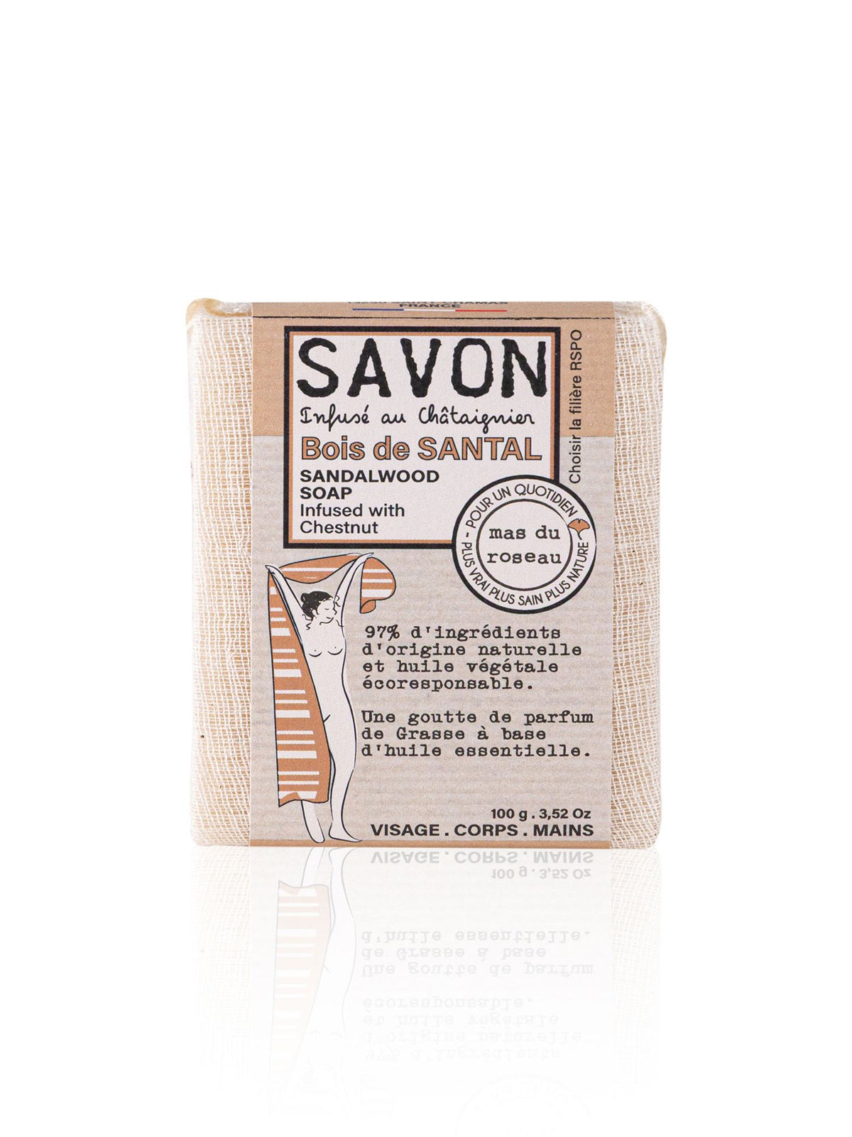 The Mia Sandalwood Herbal Soap 100g | Sandal Ağacı Sabun