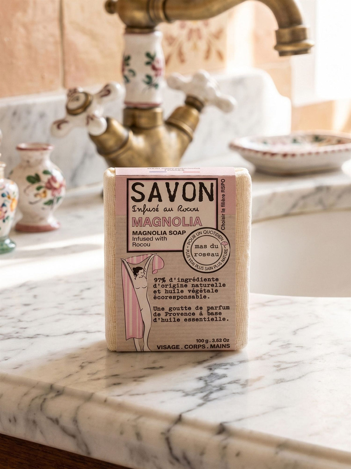 The Mia Magnolia Scented Herbal Soap | Manolya Sabunu 100g