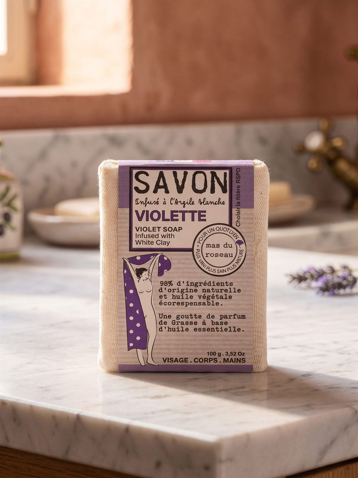 The Mia Violet Scented Herbal Soap | Menekşe Sabunu 100g