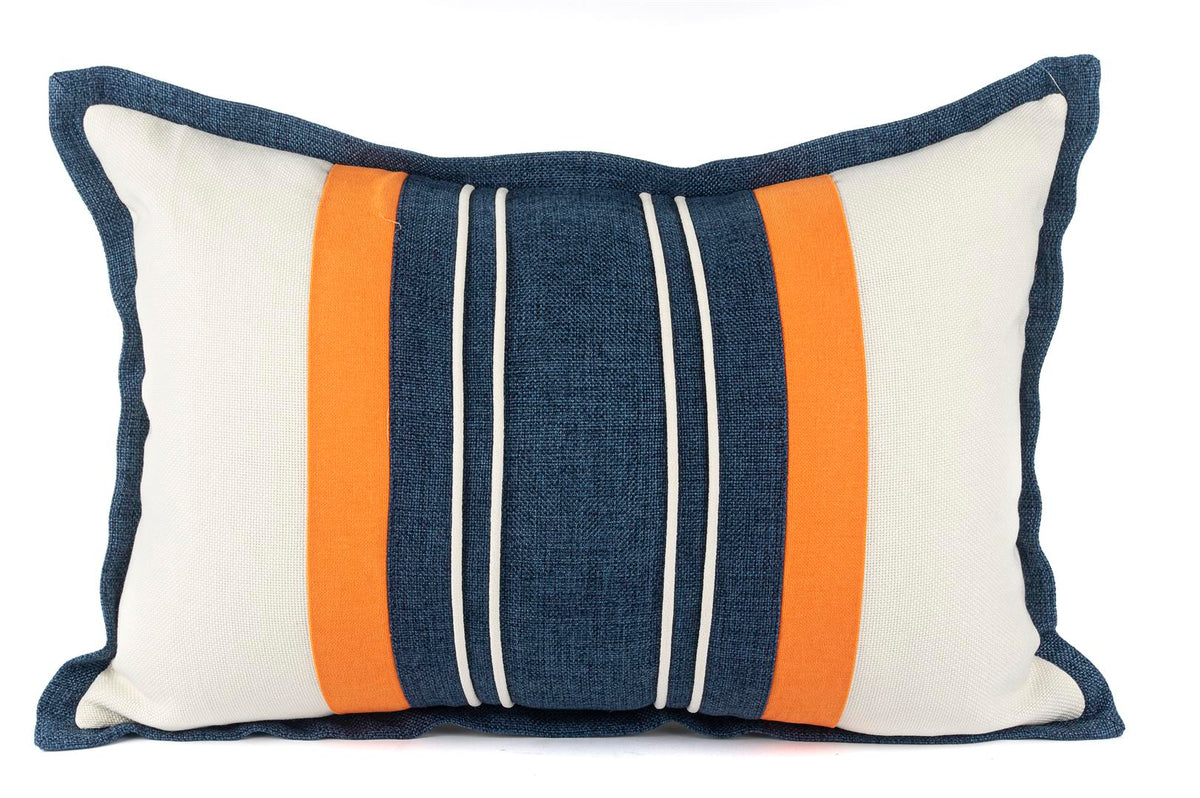 Mikasa Moor Beyaz turuncu mavi 40x60 yastık