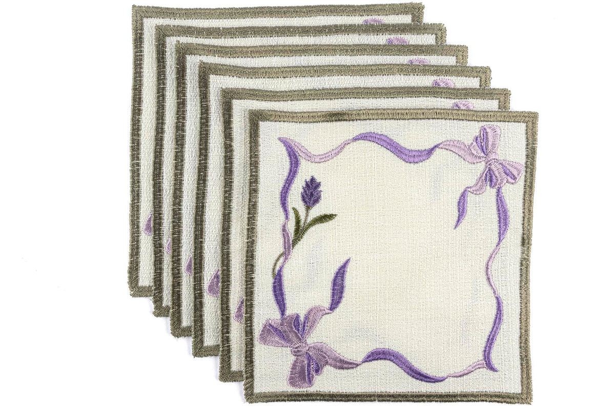 Mikasa Moor Violet 6lı bardak altı 14cm