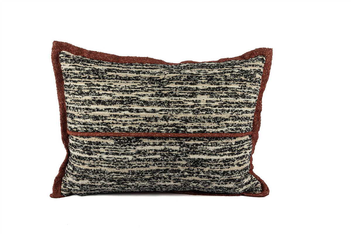 Mikasa Moor Rhea siyah kiremit fitilli yastık 35x50