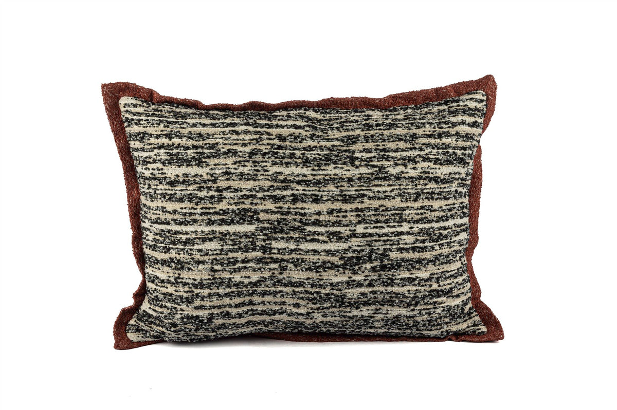 Mikasa Moor Rhea siyah kiremit fitilli yastık 35x50