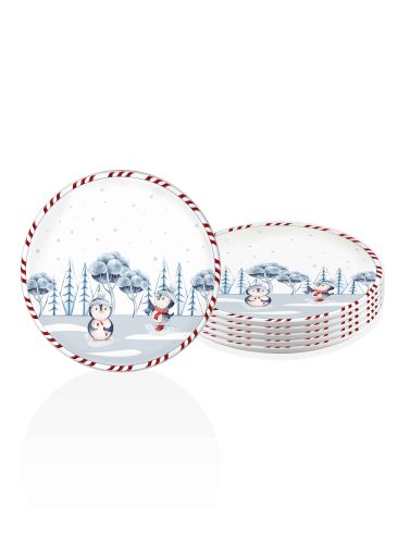 The Mia Penguin Servis Tabağı 6'lı Set 26 cm