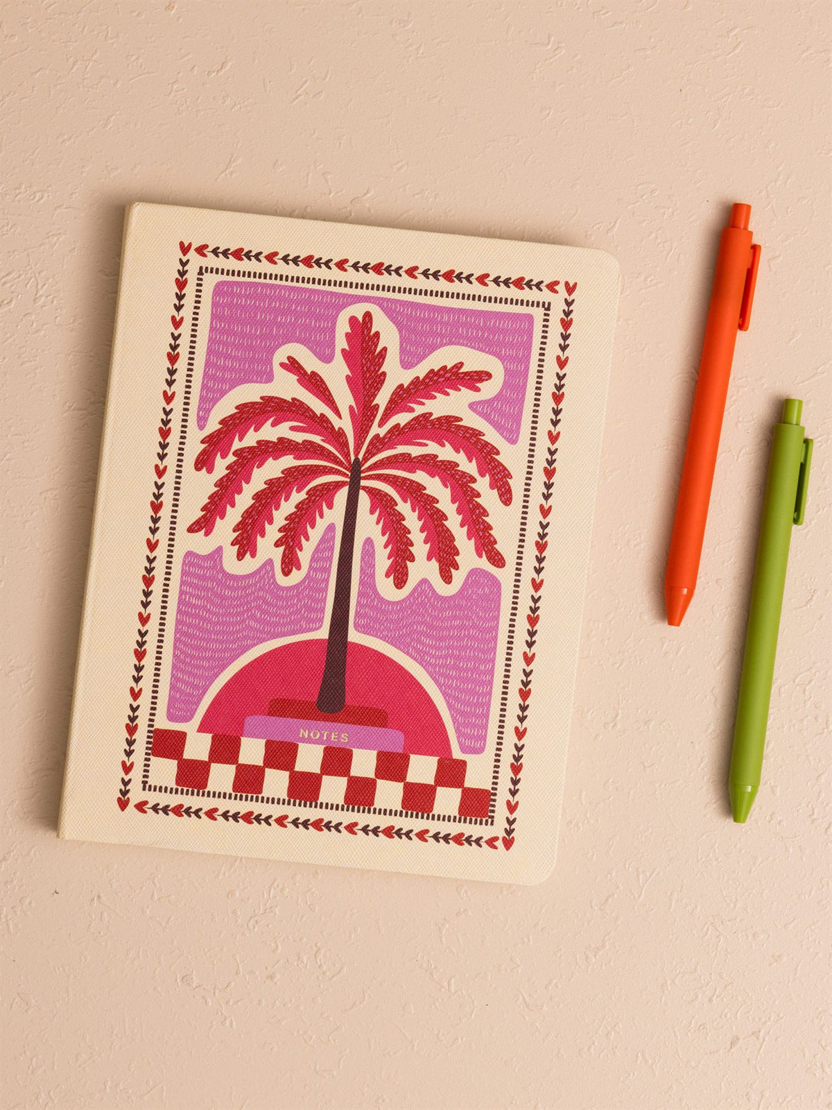 The Mia Mor Palmiye Desenli Defter 16 x 21 cm