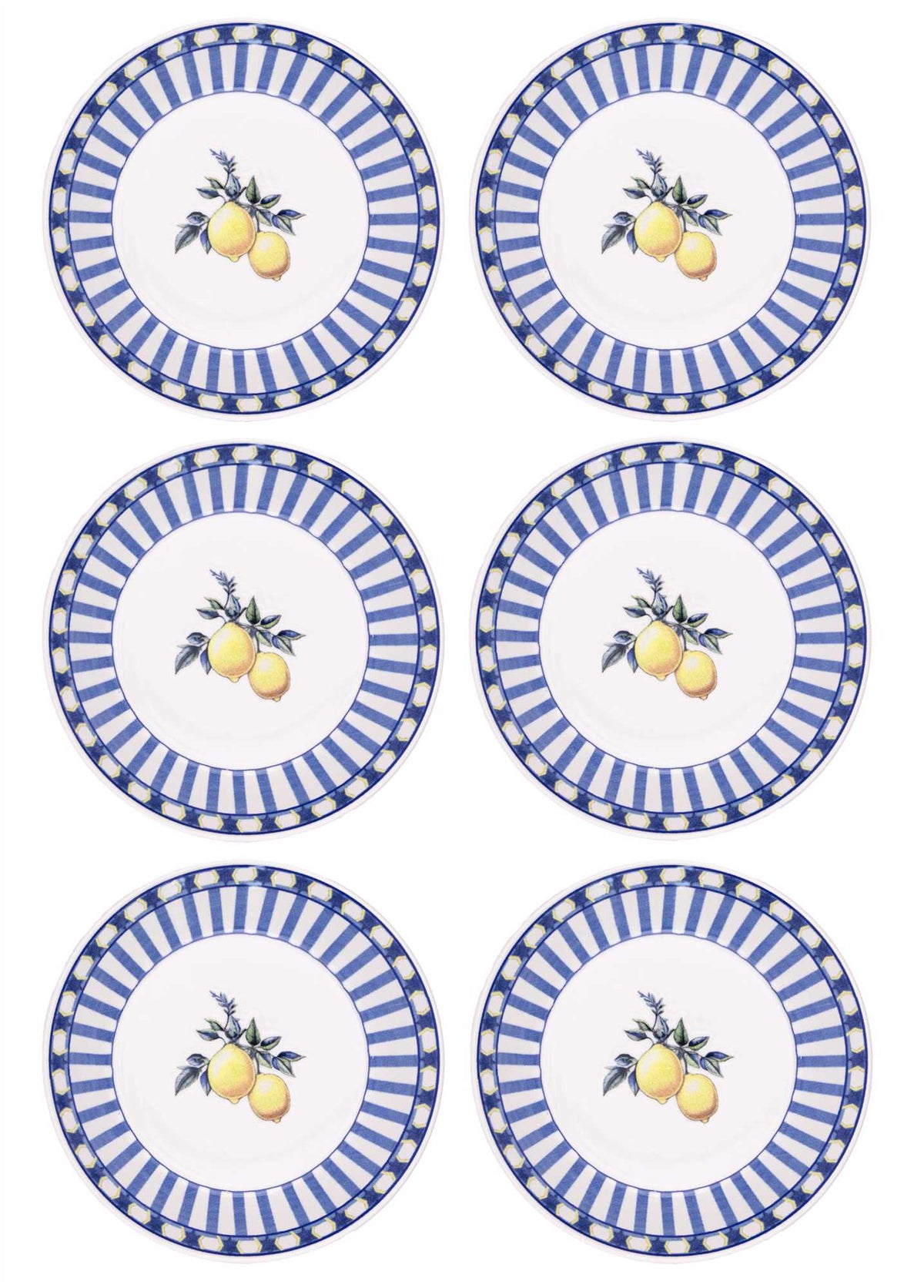 The Mia Odore Di Limone Yemek Tabağı 6'lı Set 20 cm