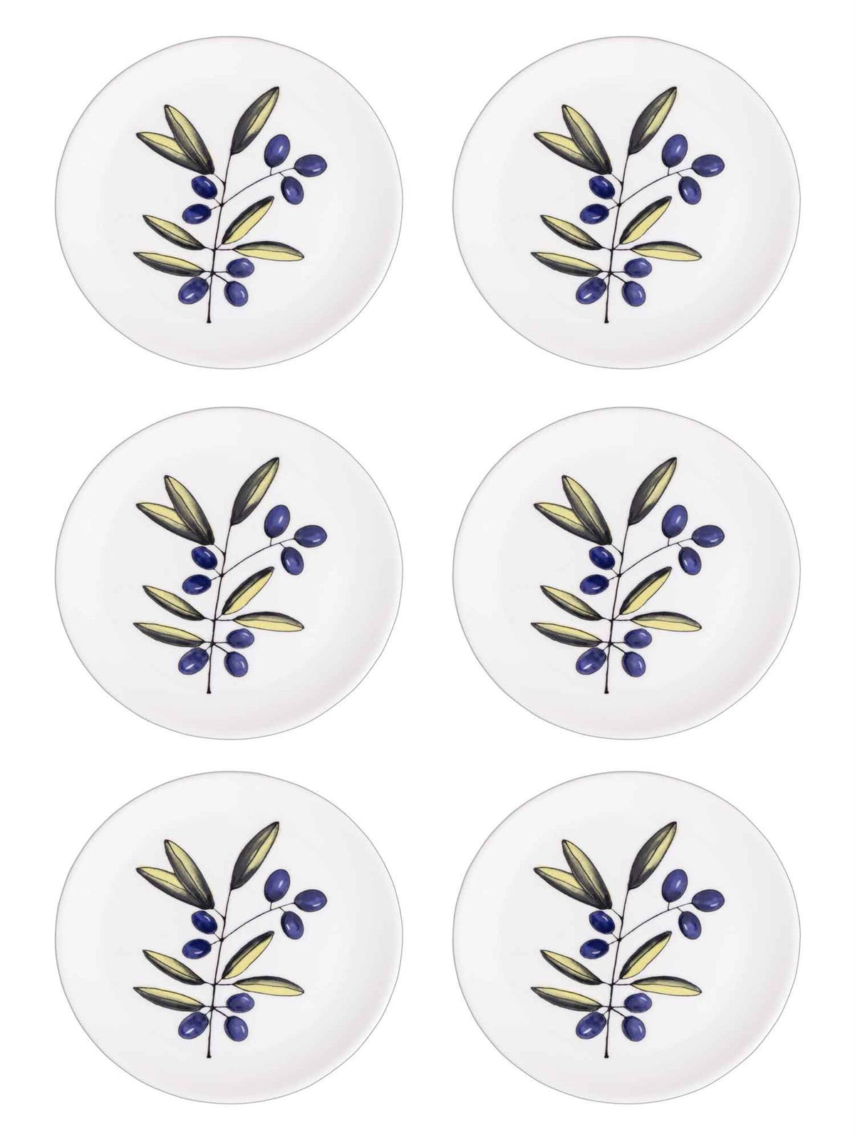 The Mia Olivos Servis Tabağı 6'lı Set 26 cm