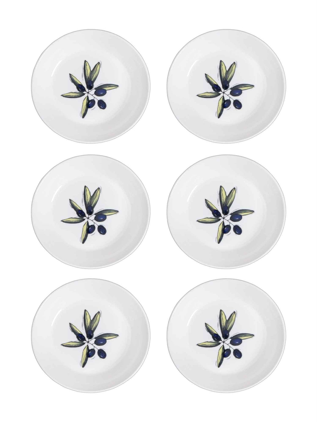 The Mia Olivos Yemek Tabağı 6'lı Set 20 cm