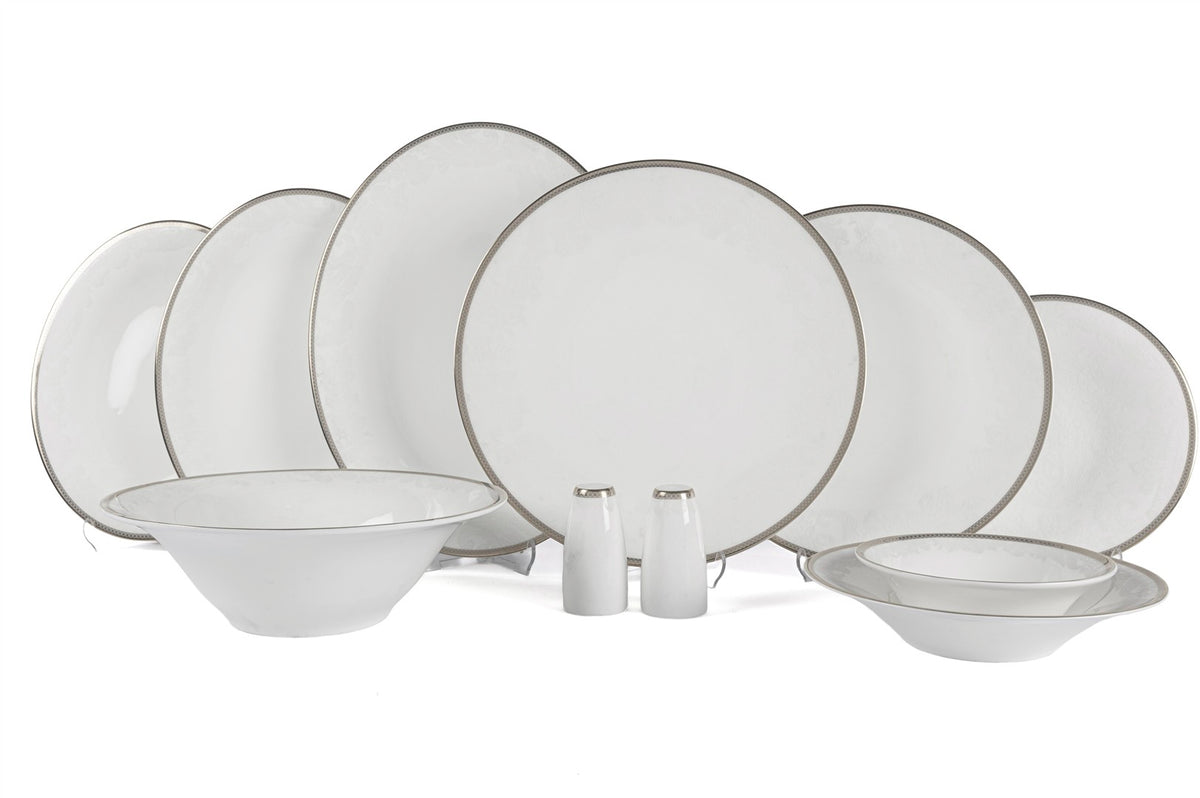Mikasa Moor Gracia 72 Parça bonechina ymk seti platin