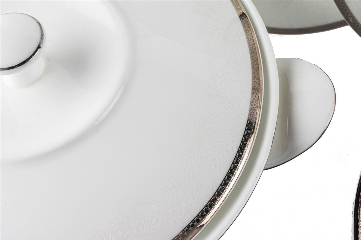 Mikasa Moor Gracia 72 Parça bonechina ymk seti platin