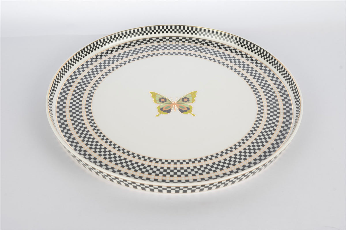Mikasa Moor Monarch Siyh Beyz 6lı Servs Tabağı 28cm