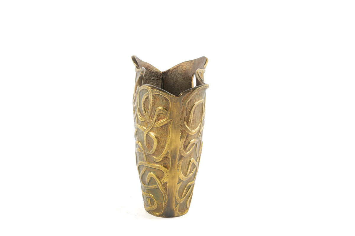 Mikasa Moor Antik Gold Düğümlü Vazo 14x23x27cm