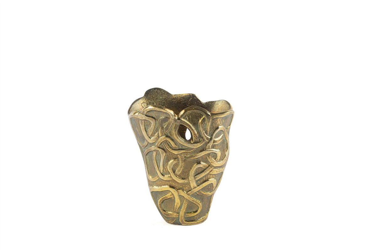 Mikasa Moor Antik Gold Düğümlü Vazo 11x17x22cm
