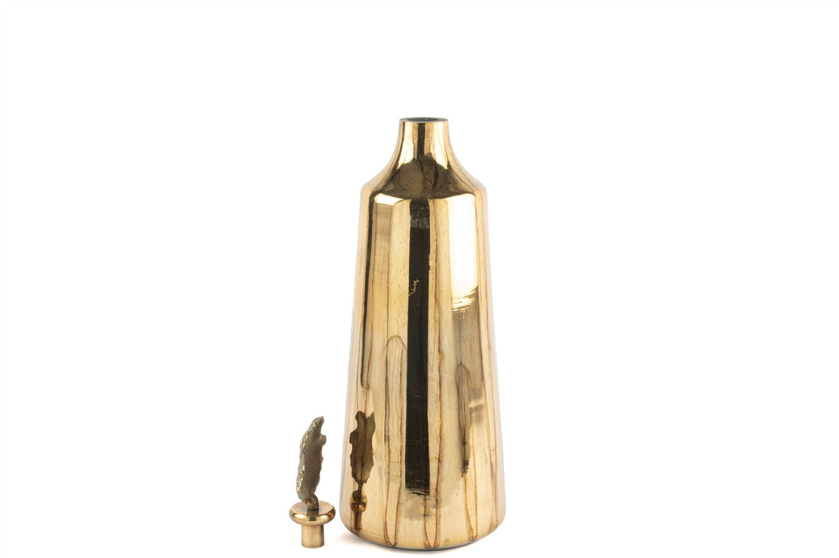 Mikasa Moor Antik Gold Metal Kapaklı Obje 18x52cm