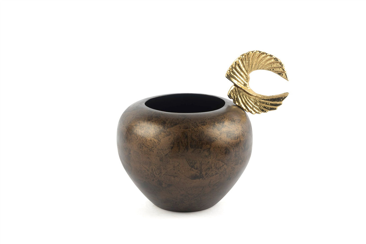 Mikasa Moor Antik Kahve Gold Figürlü Vazo 30x28cm