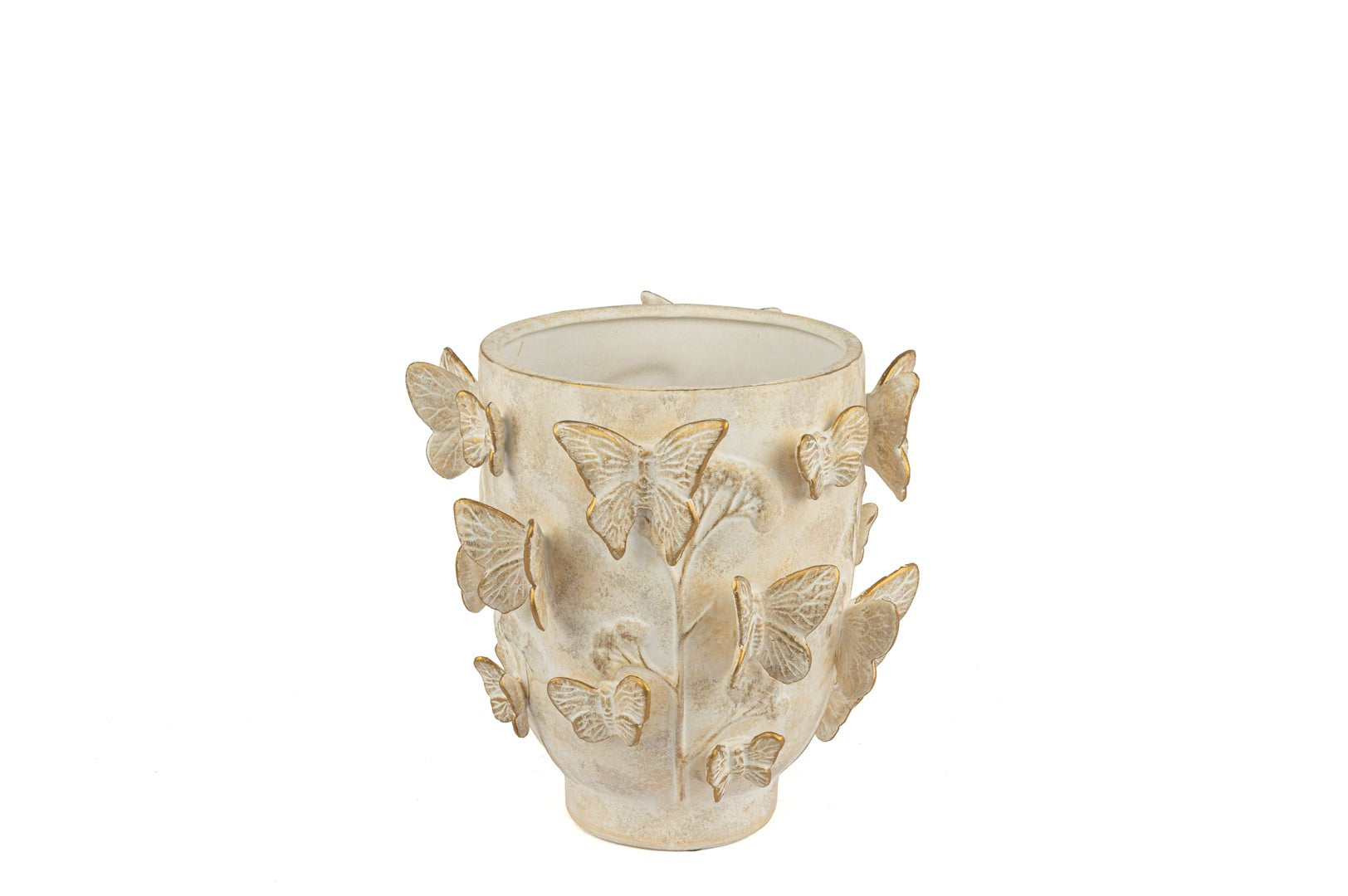 Mikasa Moor Krem Gold Butterfly Vazo 25x25cm