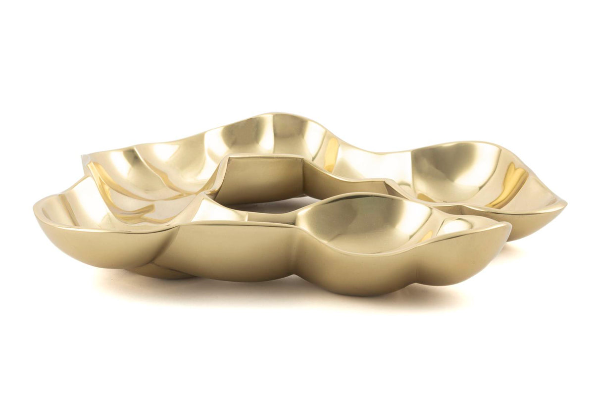 Mikasa Moor Gold Dekoratif Metal Tabak 31x30cm
