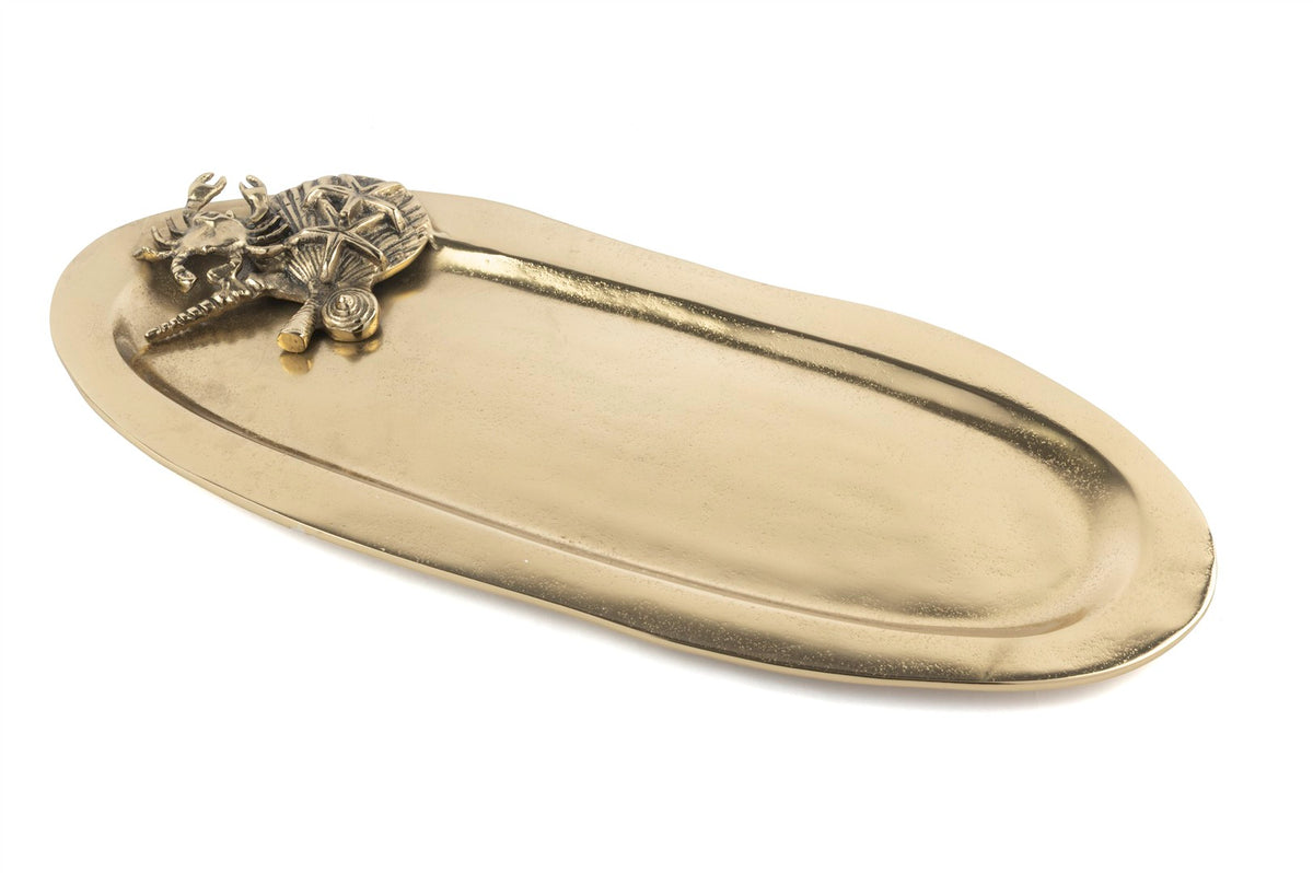 Mikasa Moor Antik Golden Marine Oval Tepsi 54x23cm