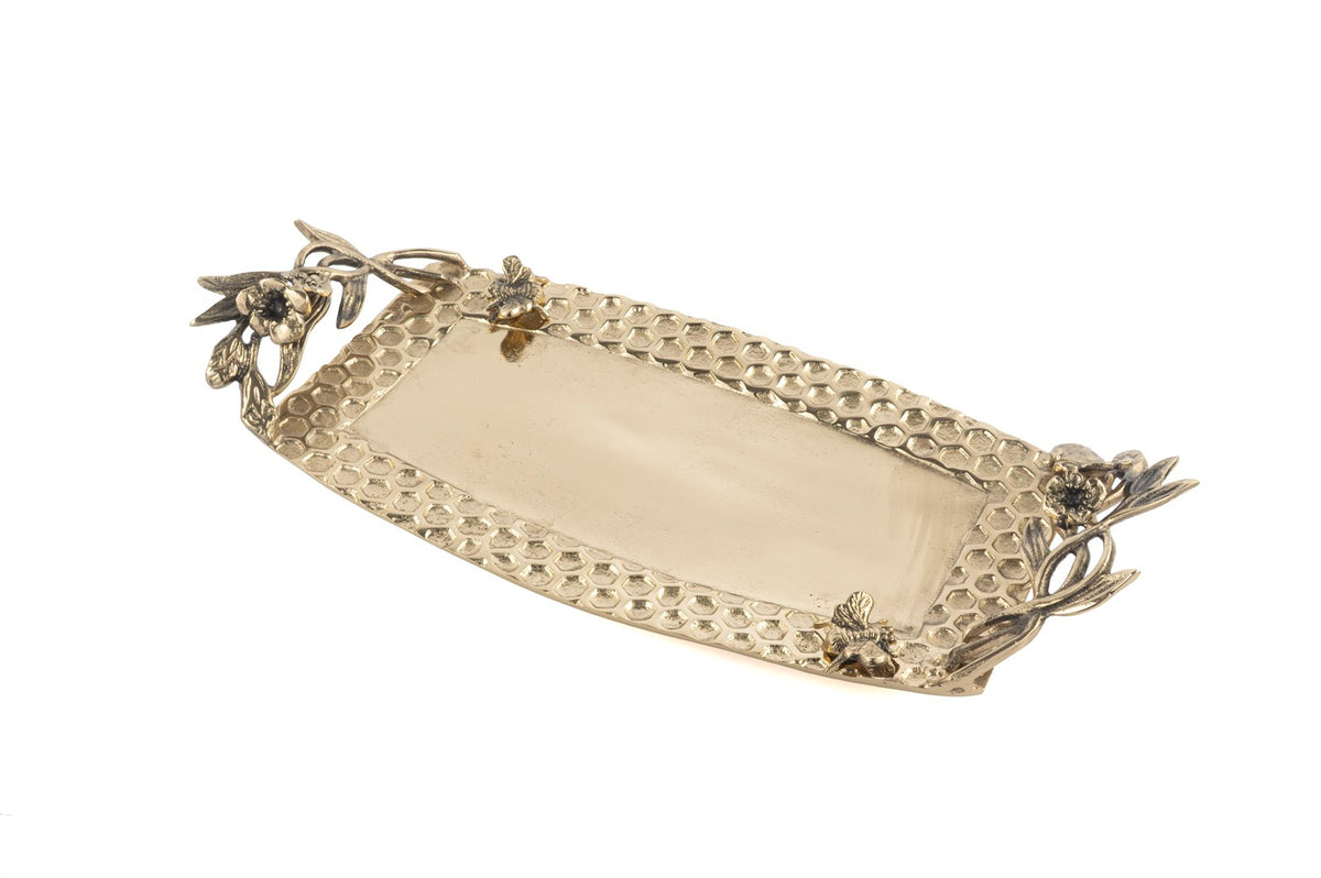 Mikasa Moor Antik Golden Flora Tepsi 48x21x8cm