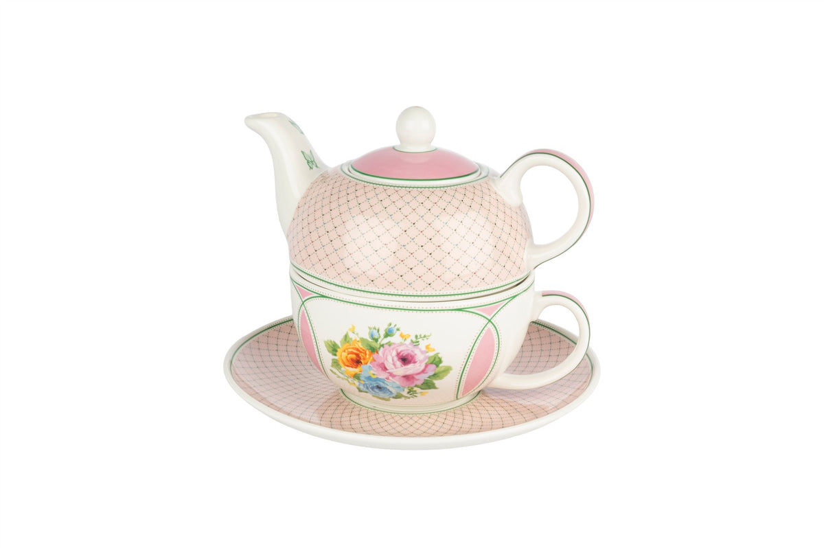 Mikasa Moor Roselle Pembe Tek Kişilik Demlik Fincan