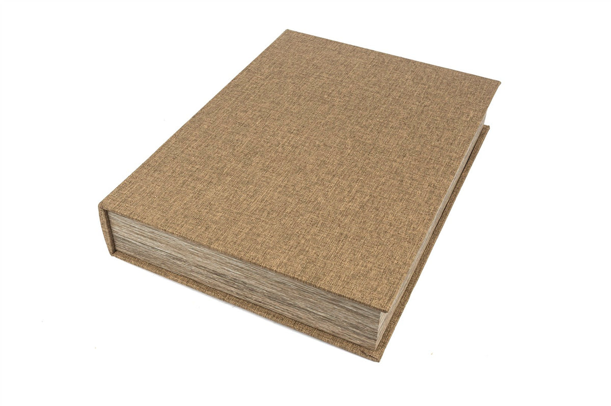 Mikasa Moor Brown Linen Kitap Kutu 46x34x8cm