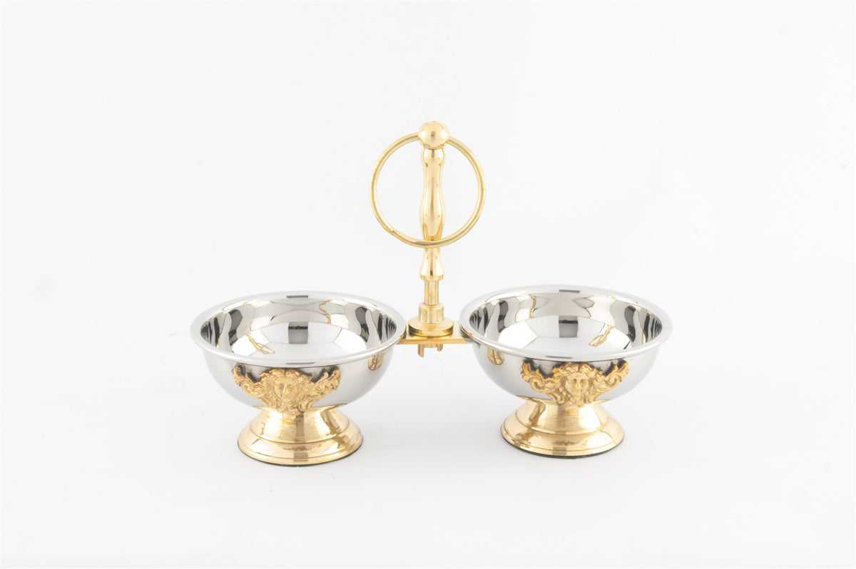 Mikasa Moor Gold Sİlver İkili Çerezlik 22x10x16cm