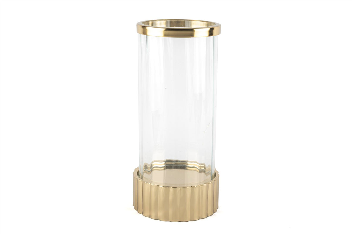 Mikasa Moor Gold Standlı Cam Mumluk 15x31cm