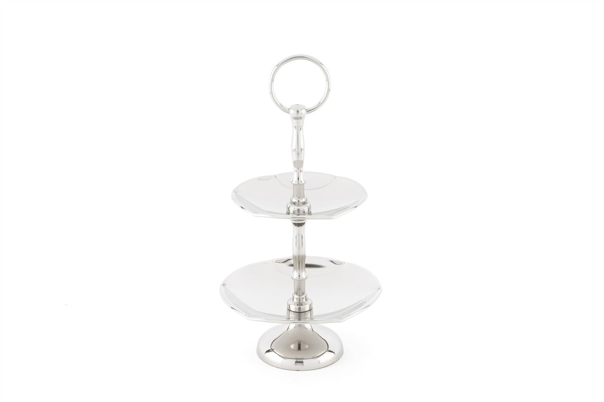 Mikasa Moor Silver 2Katlı Sunumluk 16x25cm
