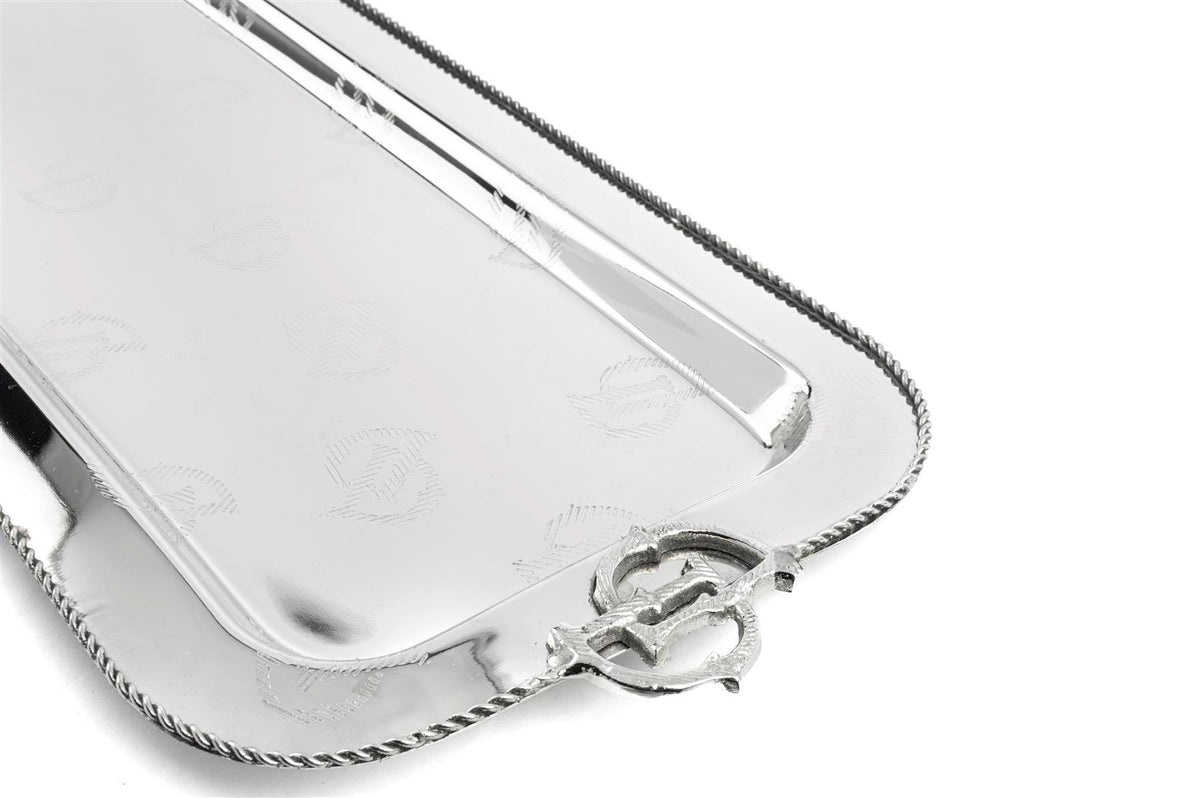 Mikasa Moor Darly Gümüş Metal Dik Tepsi 60x21cm