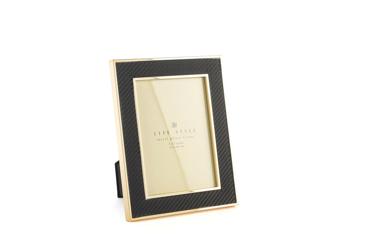 Mikasa Moor Gold Kenarlı Siyah Kumaş Çerçeve 13x18cm