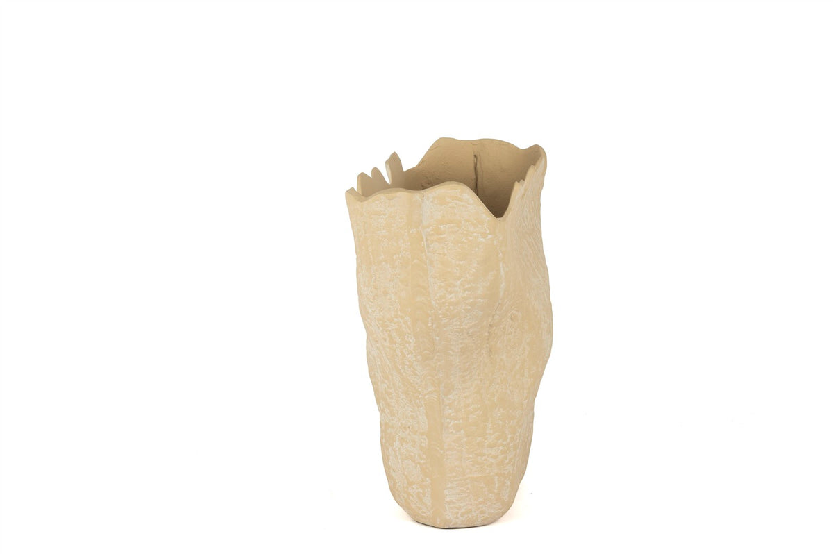 Mikasa Moor Krem Alçı Vazo31x31cm