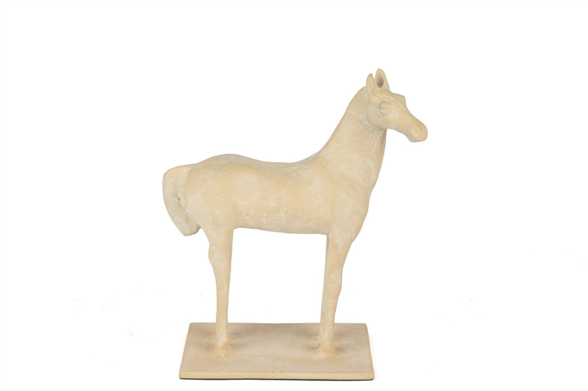Mikasa Moor Horse Krem Alçı Dekoratif Obje 18x23cm