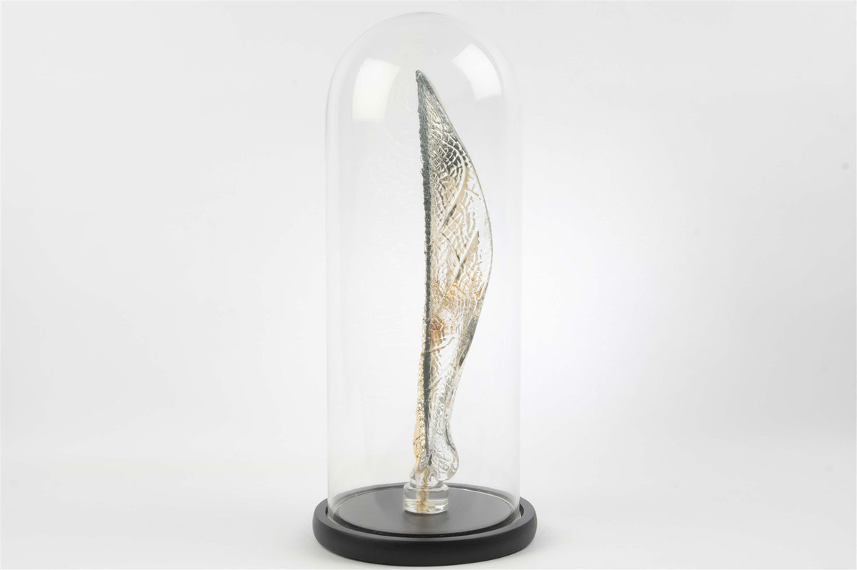 Mikasa Moor Gold Kristal Yaprak Kurbağa Fanus 41x16cm