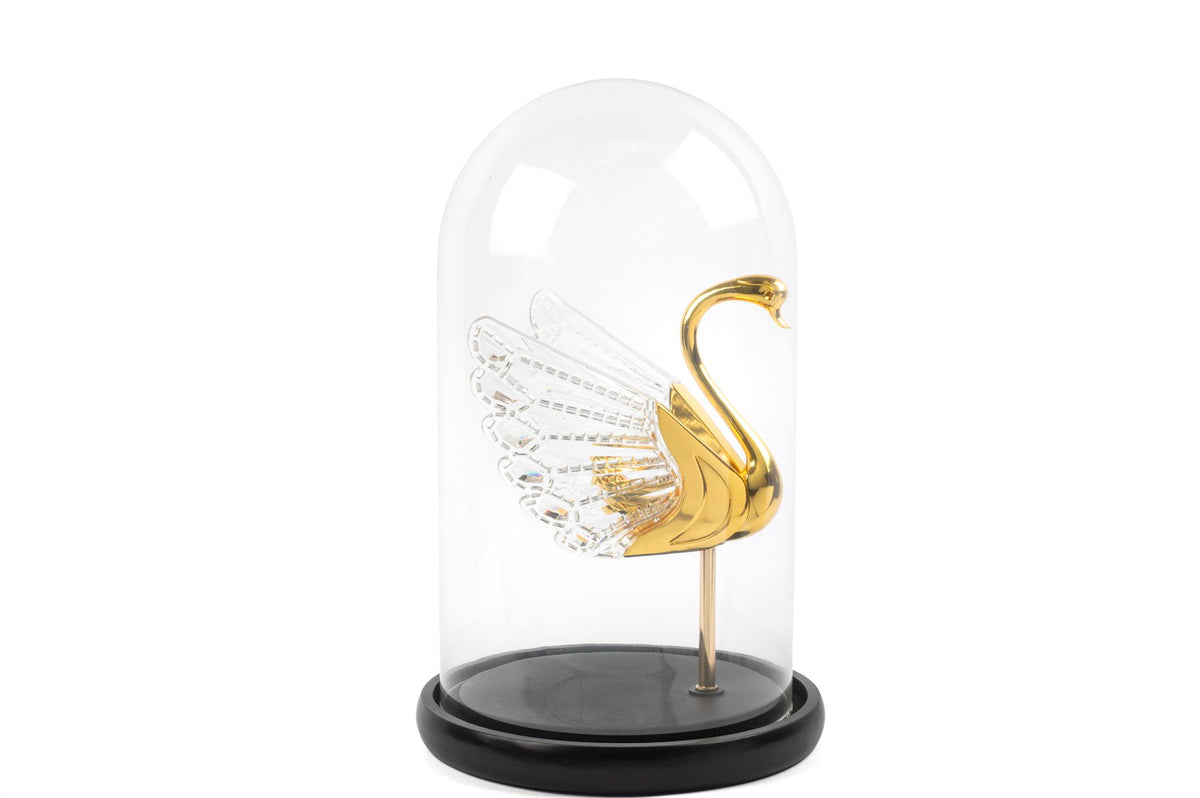 Mikasa Moor Gold Kristal Kuğu Fanus 22x38cm