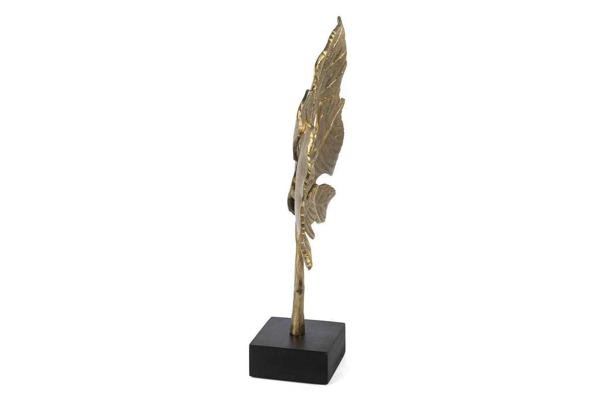 Mikasa Moor Mermer Ayaklı Gold 2li Yaprak 54x39cm