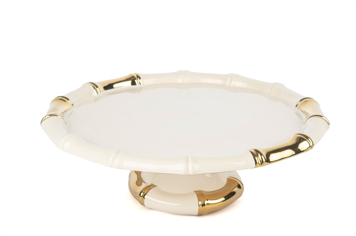 Mikasa Moor Krem Gold Ayaklı Servis 32x11cm