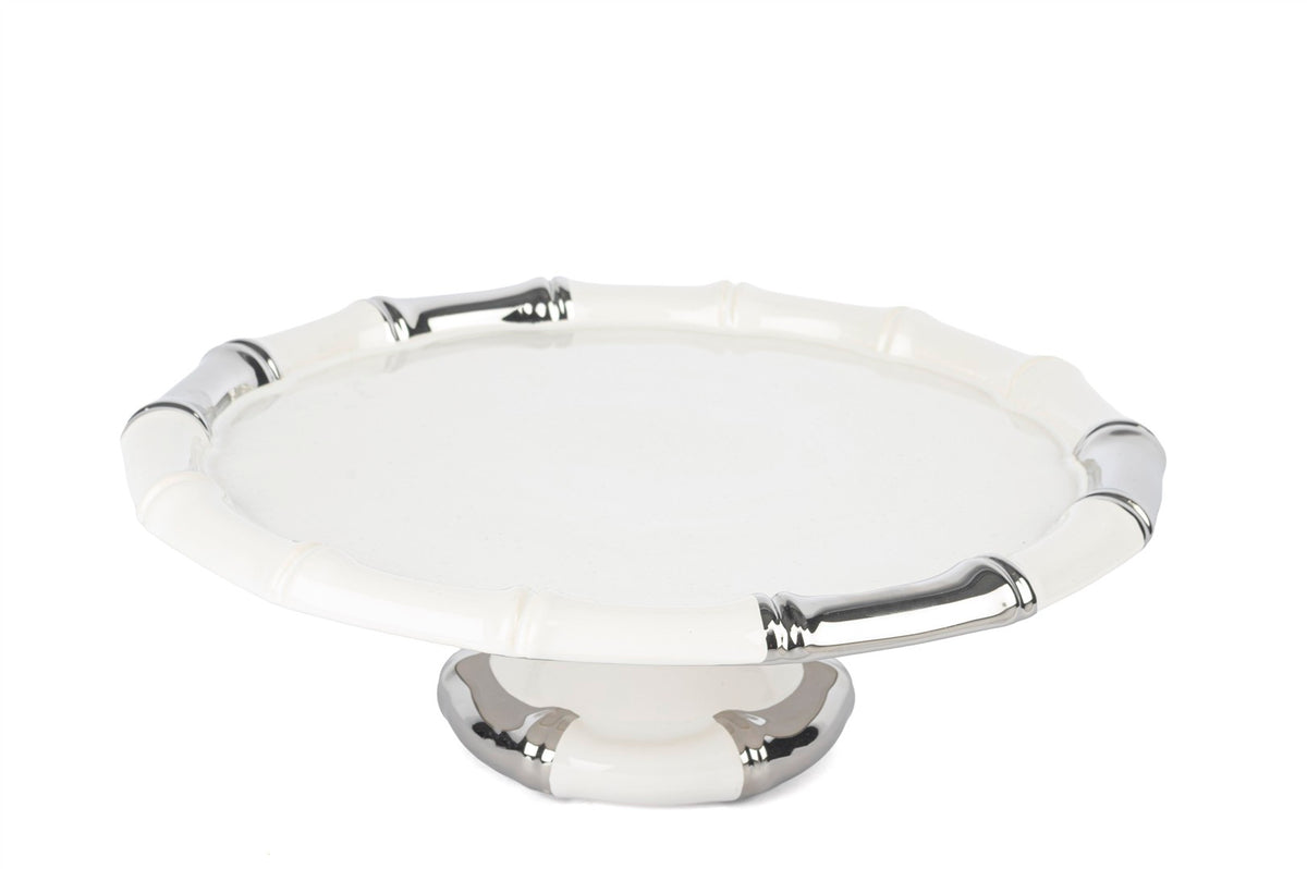 Mikasa Moor Beyaz Silver Ayaklı Servis 32x11cm
