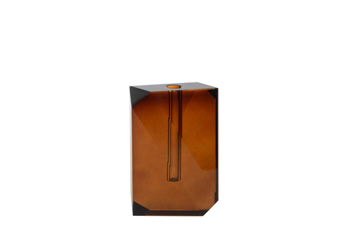 Mikasa Moor Kristal Amber Çiçeklik Vazo 10x4x16cm