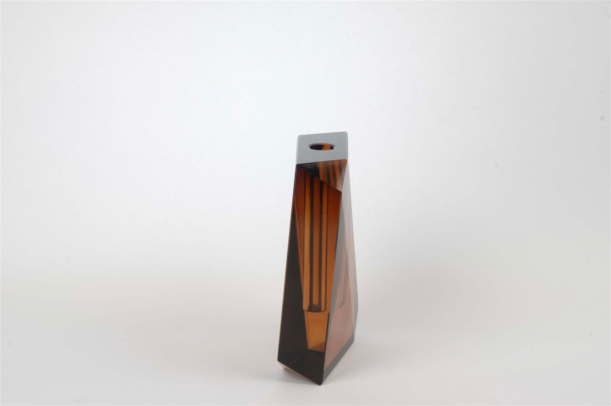 Mikasa Moor Kristal Amber Çiçeklik Vazo 10x4x16cm
